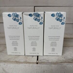 Lot Of 3 Mary Kay NATURALLY Exfoliating Powder 2.64 oz / 74 g NIB Fast Ship